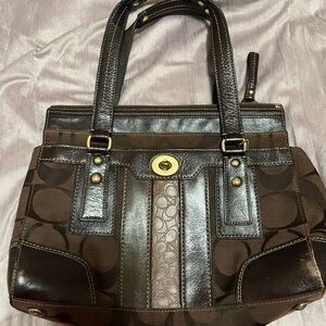 Coach Brown Leather Shoulder Bag